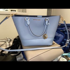Baby Blue Michael Kors Bucket Bag